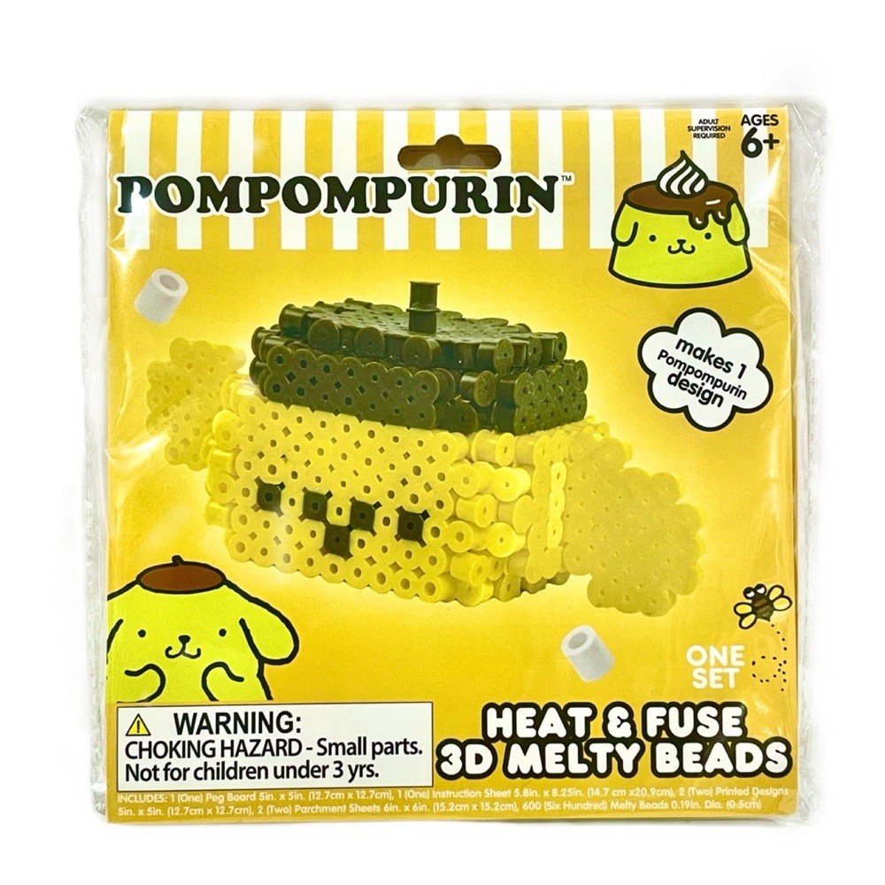 SANRIO Pompuri Heat & Fuse 3D Melty Beads Kit 1 Set Unopened For Ages 6 & Up